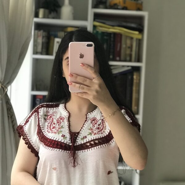 مدل عقیق سفید با گلدوزی بته جقه