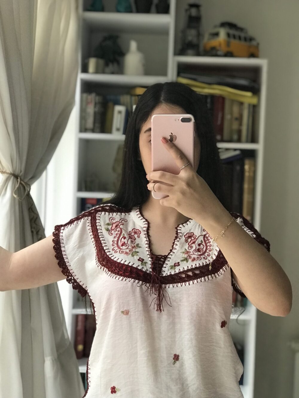 مدل عقیق سفید با گلدوزی بته جقه - تصویر 4