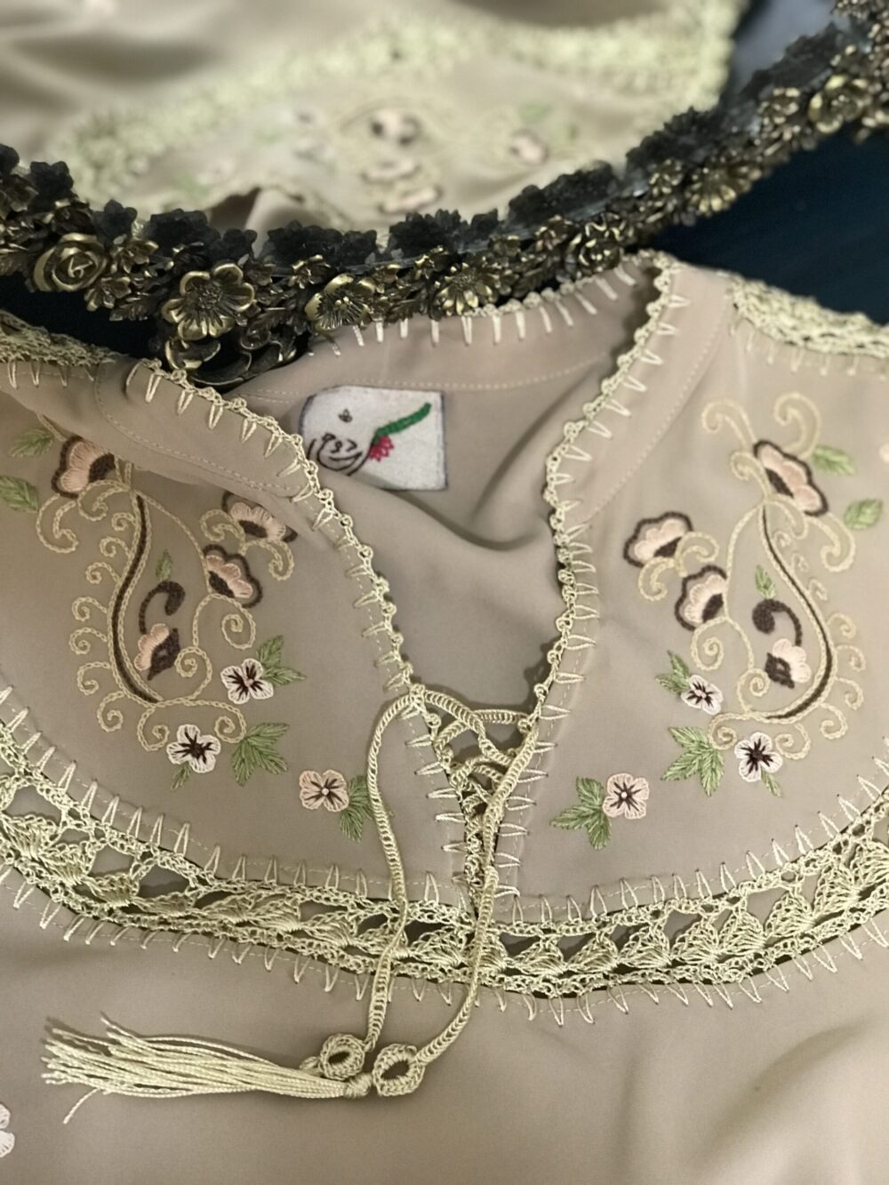 مدل نبات با گلدوزی بته جقه - تصویر 6