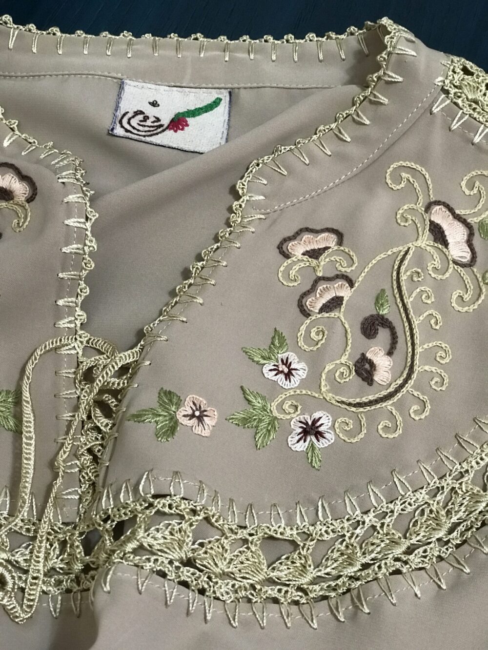 مدل نبات با گلدوزی بته جقه - تصویر 5