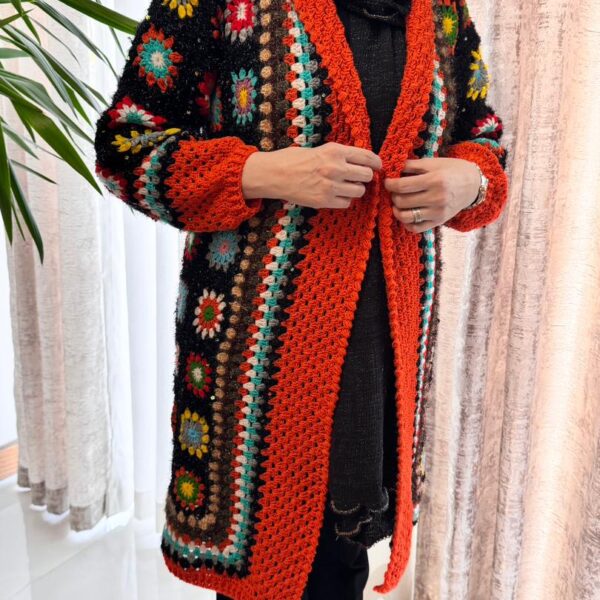 پالتوی قلاب بافی