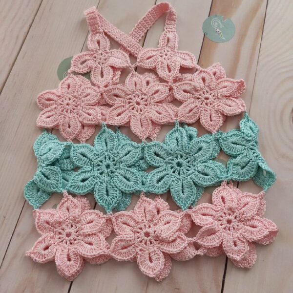 کراپ قلاب بافی بچگانه